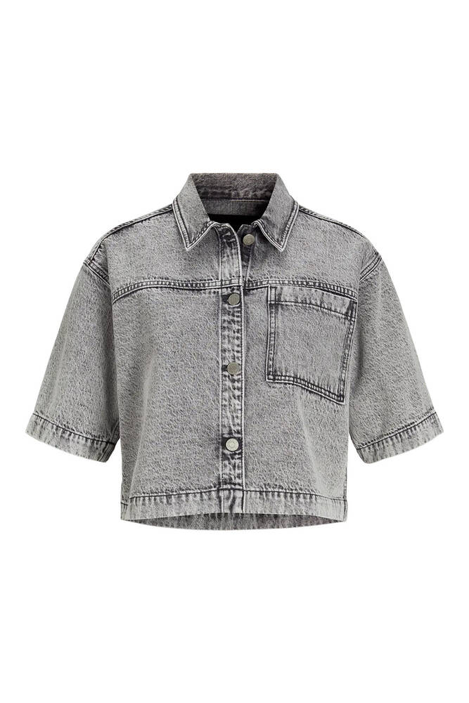Kadın Sandy Comfort Denım Gömlek 12269044 Gri 
