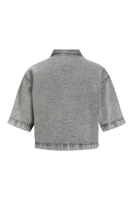 Kadın Sandy Comfort Denım Gömlek 12269044 Gri - Thumbnail