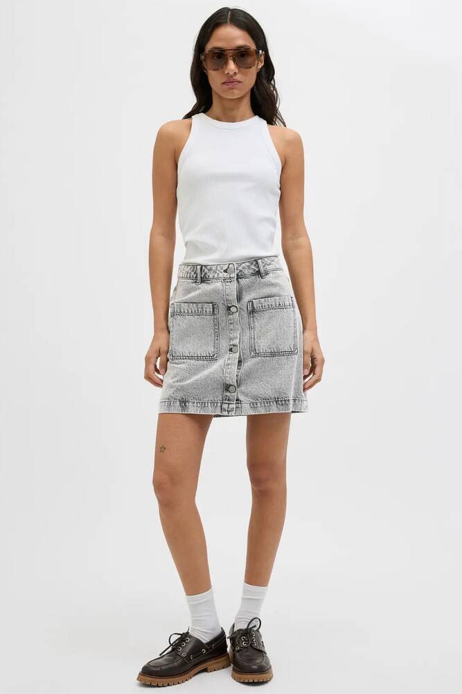 Kadın Sandy Denım Etek 12269049 Gri 