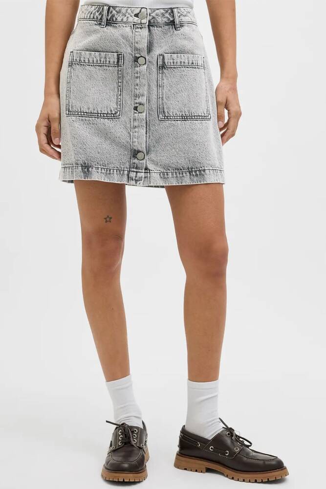 Kadın Sandy Denım Etek 12269049 Gri 