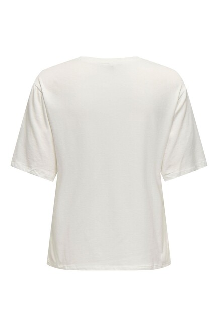 Kadın Sannı Tişört 15346650 Ekru - Thumbnail