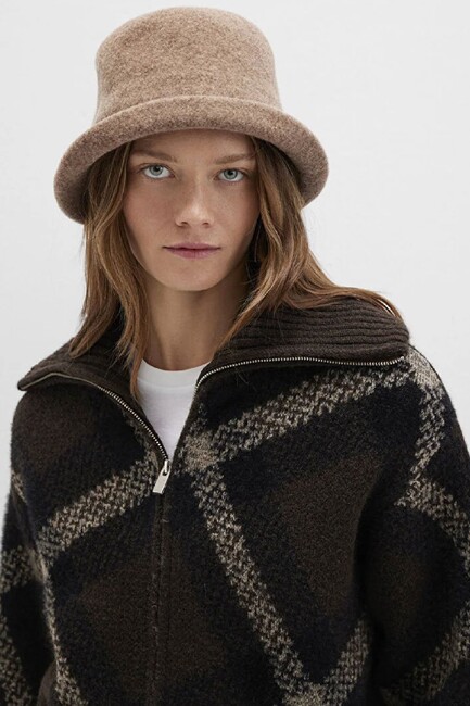 Kadın Şapka 1911759-32164 Kahve (1)