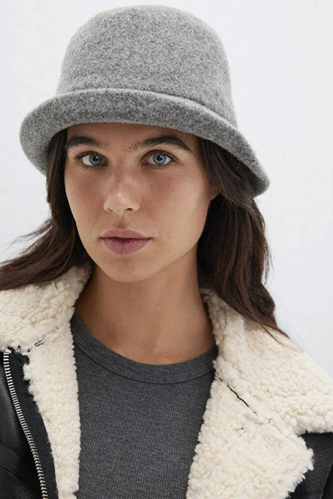 Kadın Şapka 1911759-82758 Gri 