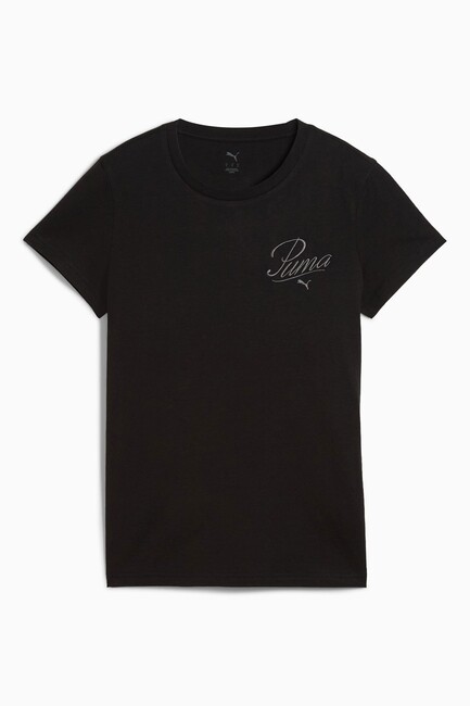 Kadın Scrıpt Tişört 684982-01 Siyah - Thumbnail