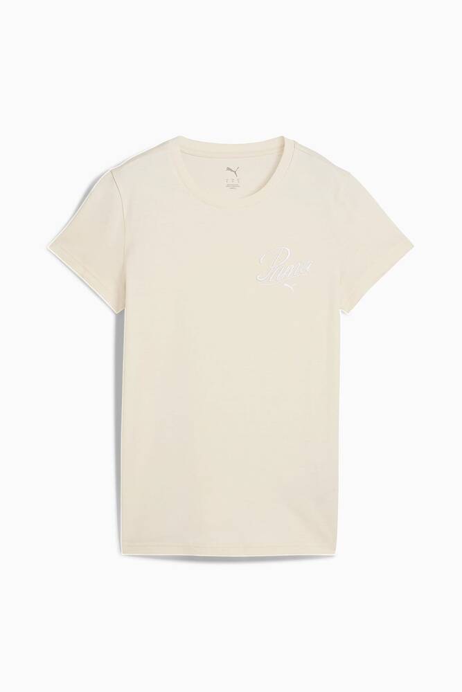Kadın Scrıpt Tişört 684982-87 Ekru 