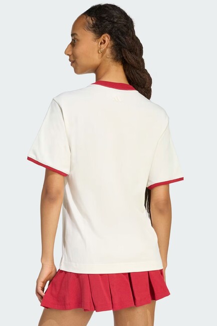 Kadın Seasonal Ess Colorpop Nakış Tişört KB8196 Beyaz (2)