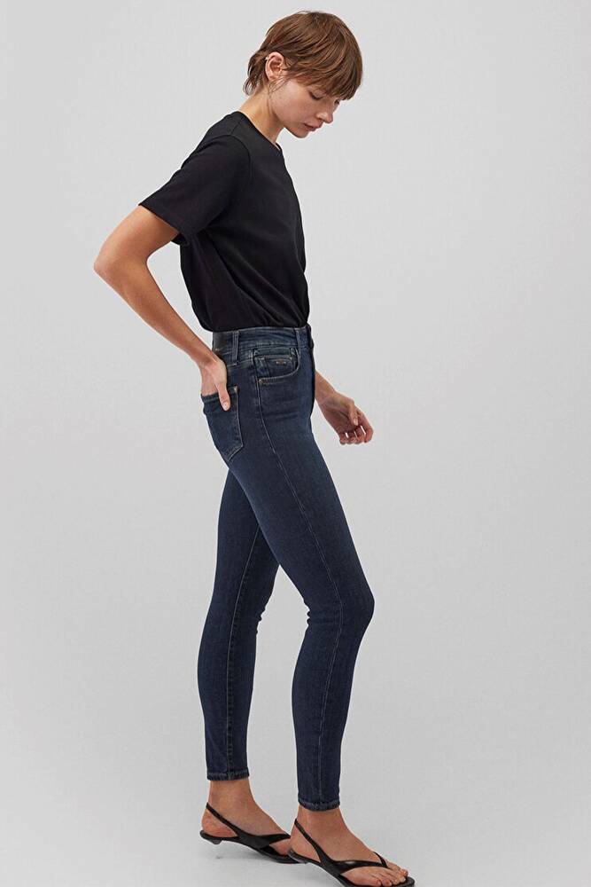 Kadın Serenay Gold Premium Jean Pantolon 100980-85262 Lacivert 