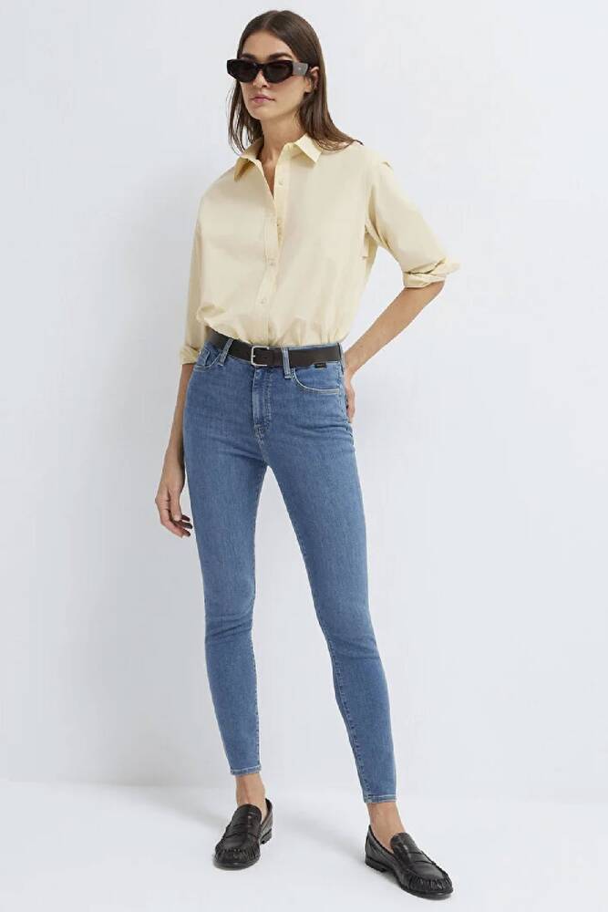 Kadın Serenay Gold Premium Jean Pantolon 100980-A1549 Mavi 