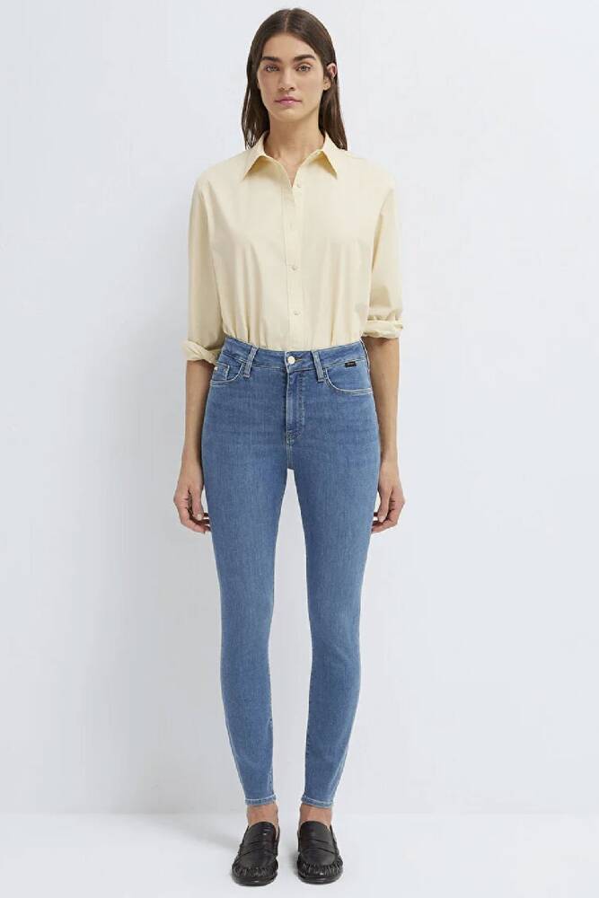 Kadın Serenay Gold Premium Jean Pantolon 100980-A1549 Mavi 