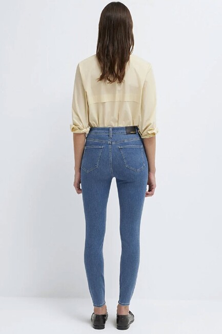 Kadın Serenay Gold Premium Jean Pantolon 100980-A1549 Mavi - Thumbnail