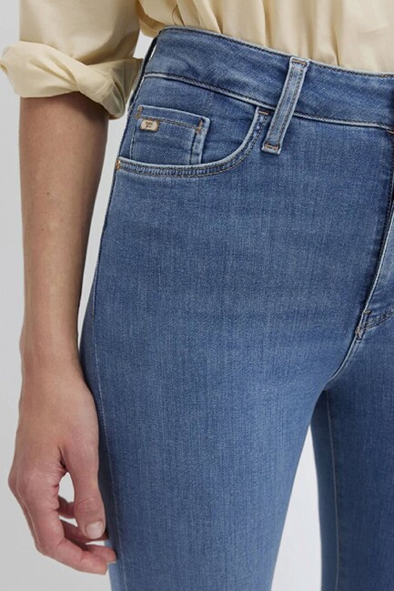 Kadın Serenay Gold Premium Jean Pantolon 100980-A1549 Mavi - Thumbnail