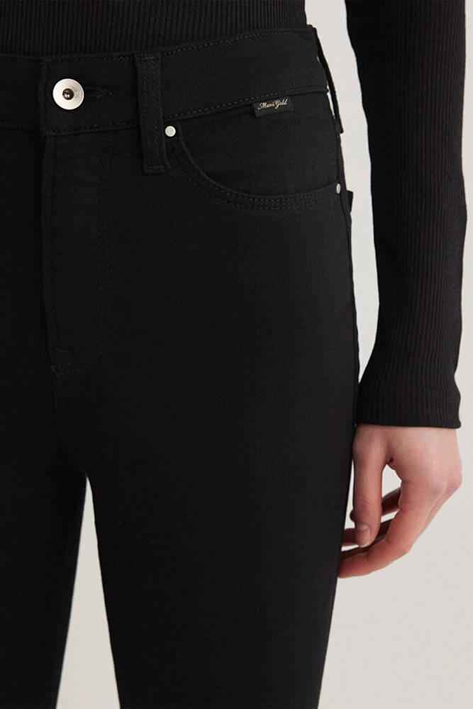 Kadın Serenay Gold Shape Jean Pantolon 100980-35248 Siyah 