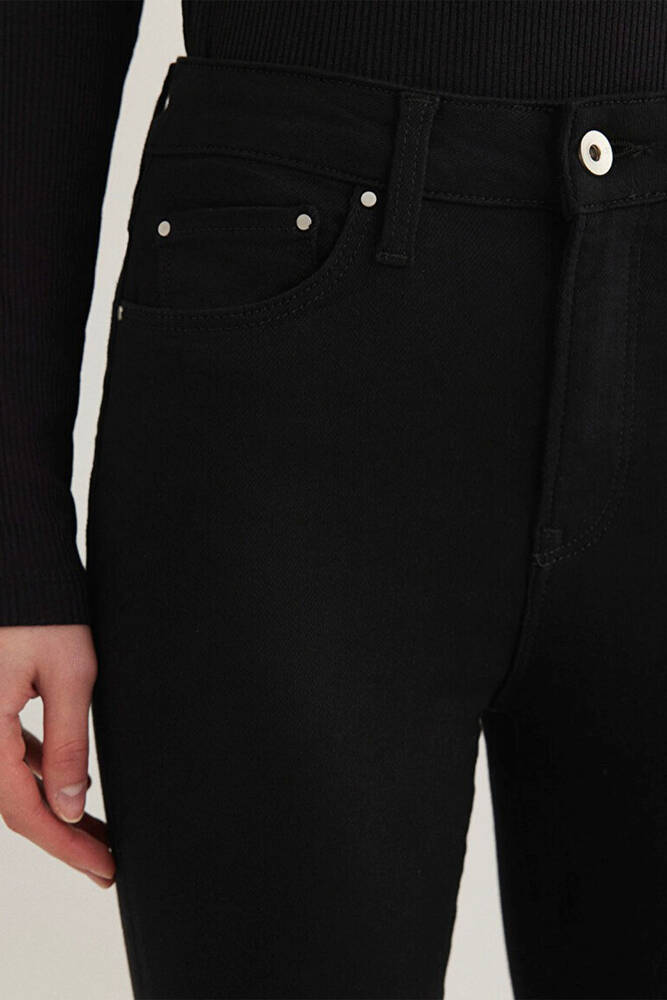 Kadın Serenay Gold Shape Jean Pantolon 100980-35248 Siyah 