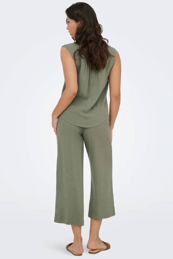 Kadın Siesta Linen Gömlek 15367416 Yeşil 