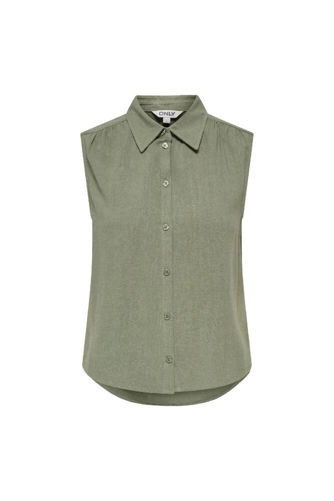 Kadın Siesta Linen Gömlek 15367416 Yeşil 