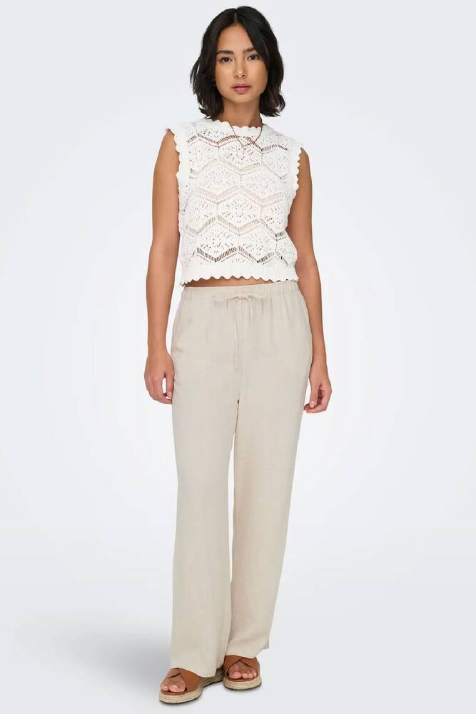 Kadın Sıesta Lınen Pantolon 15322263 Ekru 