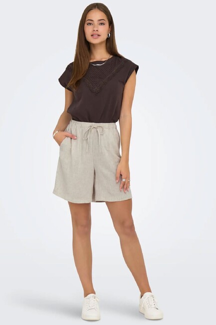 Kadın Sıesta Pull-Up Şort 15333032 Ekru (1)