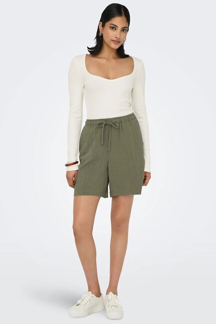 Kadın Sıesta Pull-Up Şort 15333032 Haki (1)