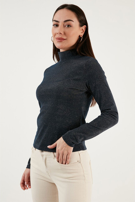 Kadın Simli Bluz 23K0400K1 Siyah (1)