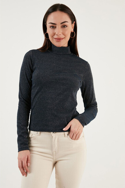 Kadın Simli Bluz 23K0400K1 Siyah (3)