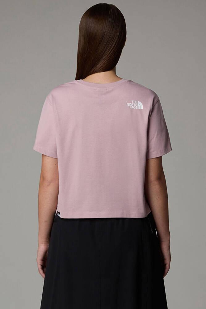 Kadın Sımple Dome Cropped Tişört NF0A87U40SO1 Pembe 