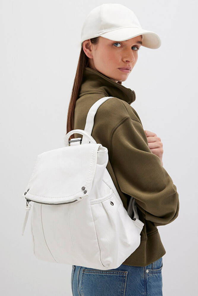 Kadın Sırt Çantası 1912152-70057 Ekru 