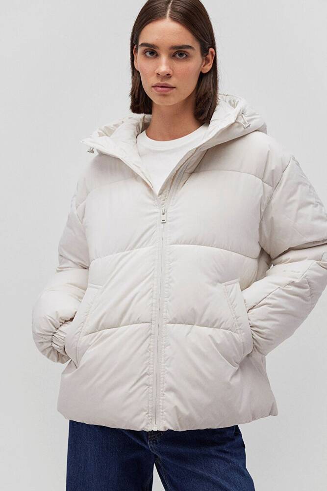Kadın Şişme Mont 1110199-83746 Beyaz 