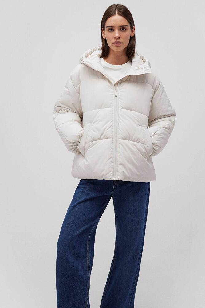 Kadın Şişme Mont 1110199-83746 Beyaz 