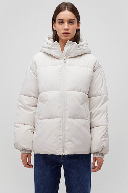 Kadın Şişme Mont 1110199-83746 Beyaz (3)