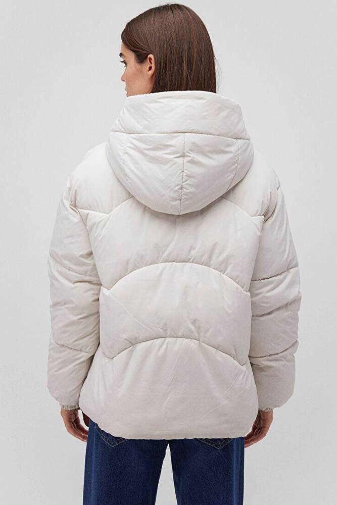 Kadın Şişme Mont 1110199-83746 Beyaz 