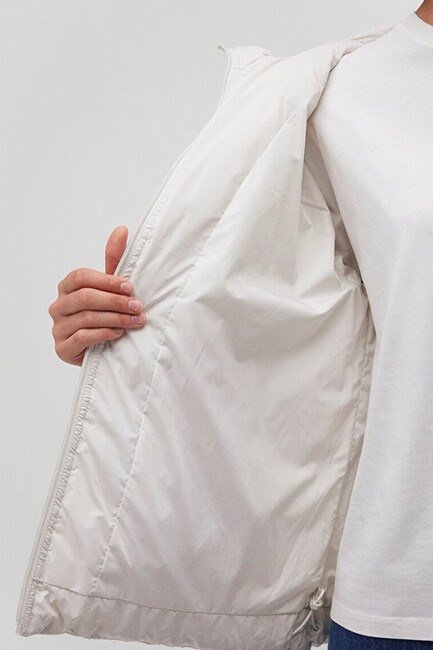 Kadın Şişme Mont 1110199-83746 Beyaz - Thumbnail