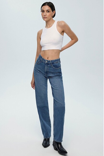 Kadın SKY Classic Jean Pantolon 1010627-87211 Mavi (1)