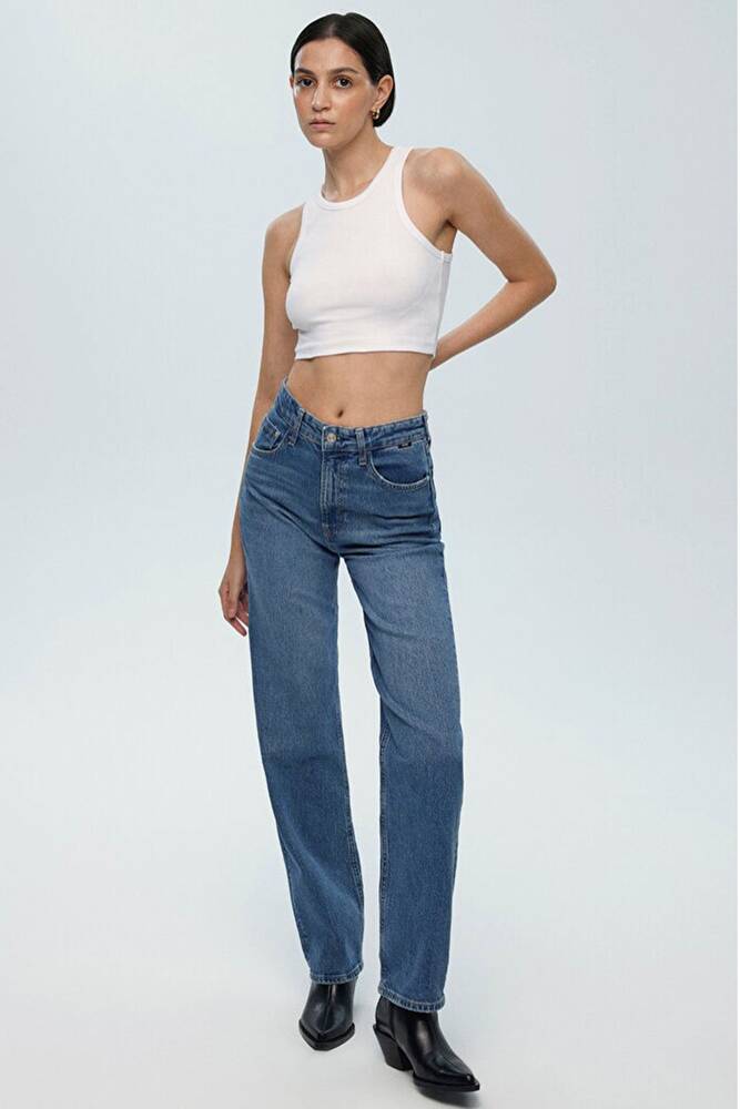 Kadın SKY Classic Jean Pantolon 1010627-87211 Mavi 