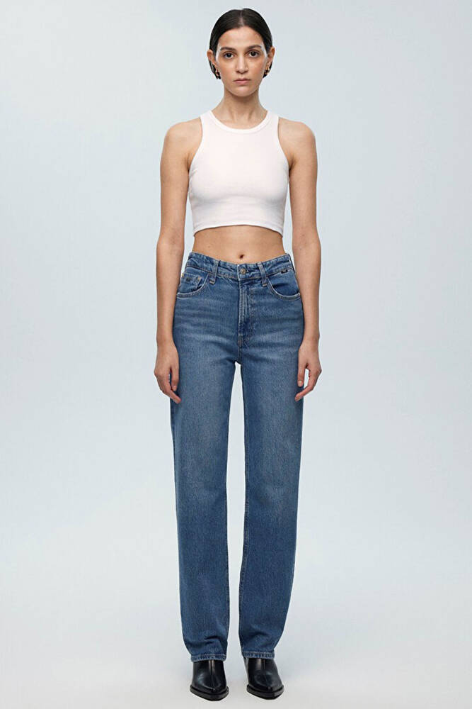 Kadın SKY Classic Jean Pantolon 1010627-87211 Mavi 