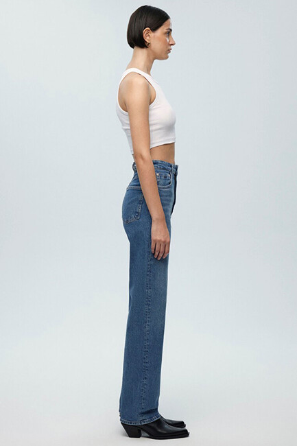 Kadın SKY Classic Jean Pantolon 1010627-87211 Mavi - Thumbnail