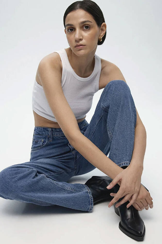 Kadın SKY Classic Jean Pantolon 1010627-87211 Mavi 