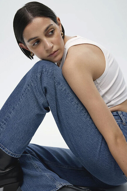 Kadın SKY Classic Jean Pantolon 1010627-87211 Mavi - Thumbnail