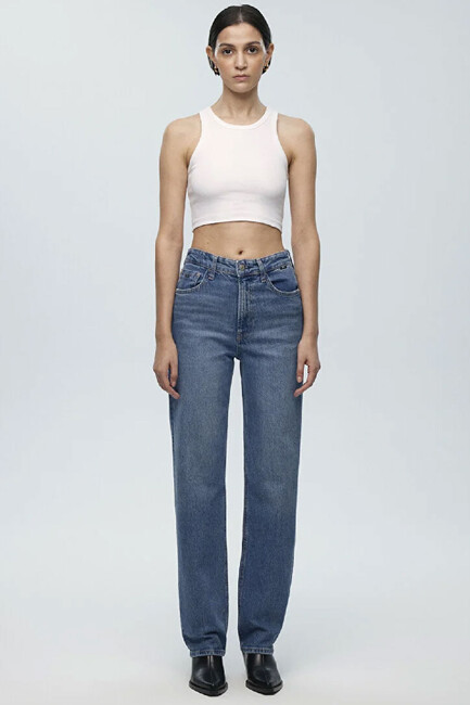 Kadın SKY Classic Jean Pantolon 1010627-87211 Mavi - Thumbnail