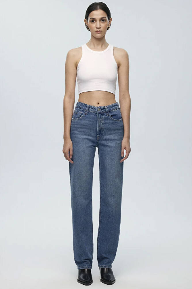 Kadın SKY Classic Jean Pantolon 1010627-87211 Mavi 