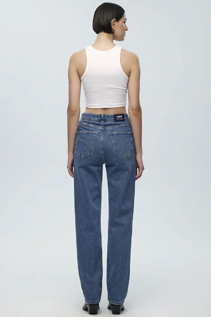 Kadın SKY Classic Jean Pantolon 1010627-87211 Mavi - Thumbnail