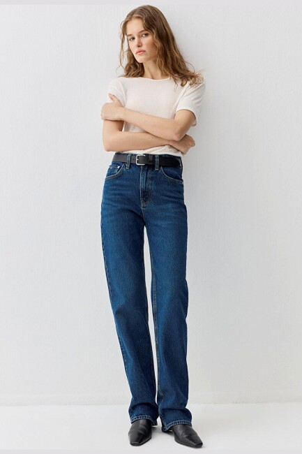Kadın Sky Classic Jean Pantolon 1010627-90531 Mavi (1)