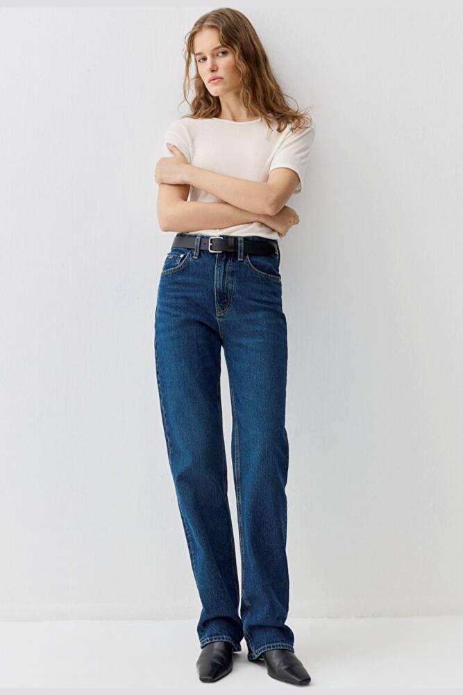 Kadın Sky Classic Jean Pantolon 1010627-90531 Mavi - 2