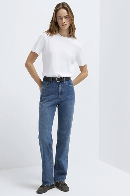 Kadın SKY Classic Jean Pantolon 1010627-A1564 Lacivert (1)