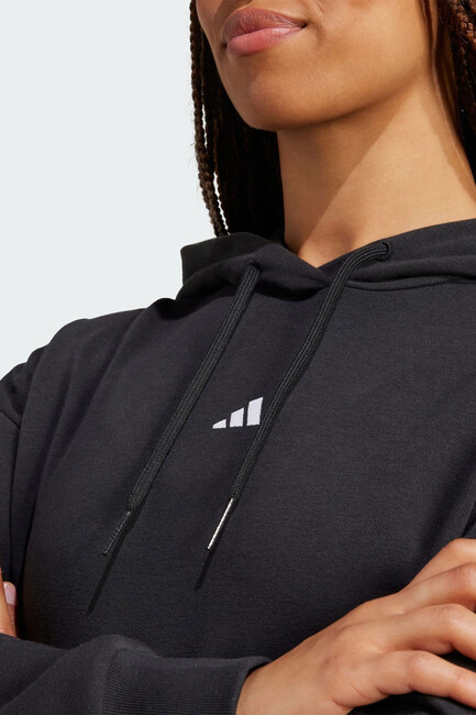 Kadın SL FT Kapüşonlu Sweat JD7989 Siyah - Thumbnail