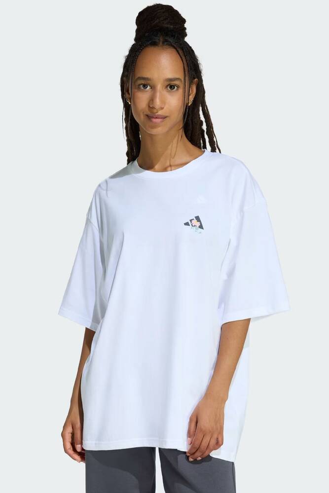 Kadın Soft Sıde Os Tişört KA5091 Beyaz 