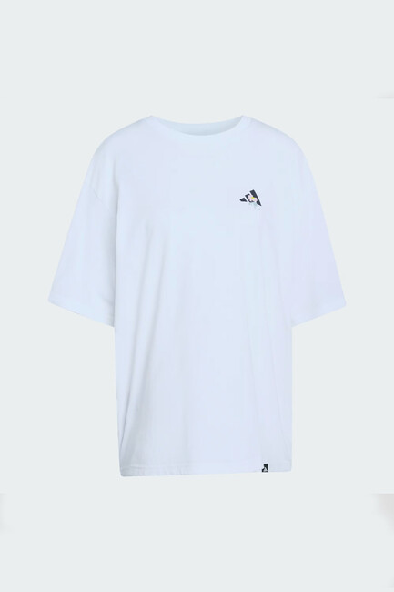 Kadın Soft Sıde Os Tişört KA5091 Beyaz - Thumbnail