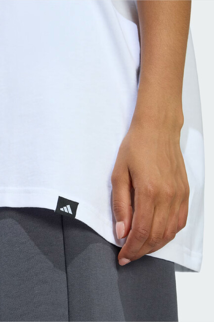 Kadın Soft Sıde Os Tişört KA5091 Beyaz - Thumbnail