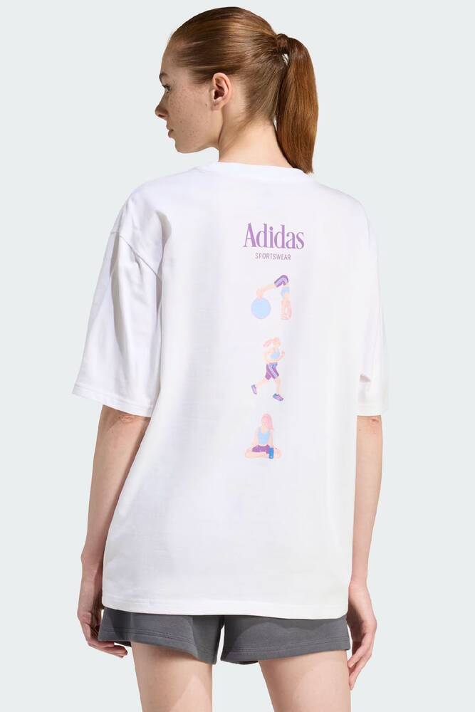 Kadın Soft Sport Tişört JZ7904 Beyaz 