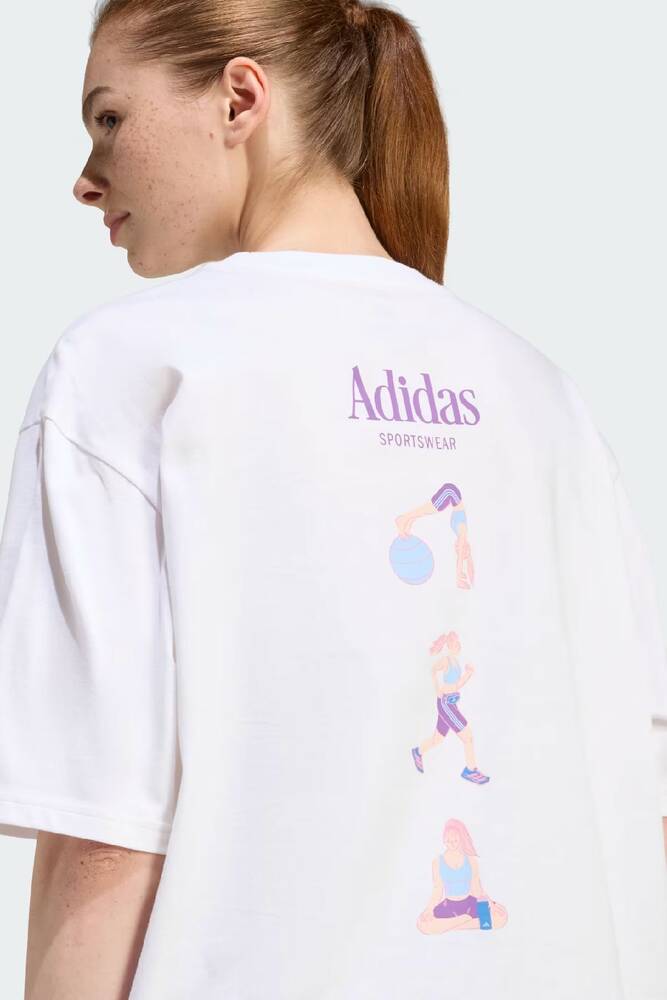 Kadın Soft Sport Tişört JZ7904 Beyaz 