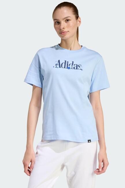 Kadın Soft Sports Graphic Tişört JZ7895 Mavi (1)